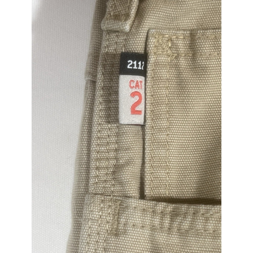 Carhartt Cargo Pants Mens 42x30 Tan FRB 159 Carpenter - Picture 2 of 16